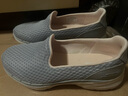 斯凱奇（Skechers）女鞋夏季網(wǎng)面透氣一腳蹬健步鞋淺口單鞋舒適休閑運動鞋124508 曬單實拍圖
