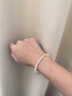 通寶福天然和田玉手鏈潤白玉冰晴水轉(zhuǎn)運珠手串散珠子七夕送女友禮物 和田玉手鏈 曬單實拍圖