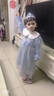G.DUCKKIDS小黃鴨女童愛莎公主裙春秋季冰雪奇緣連衣裙兒童艾莎裙子生日禮物 藍(lán)色 90 尺碼1~2歲【 80-90cm】 曬單實(shí)拍圖