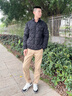 波司登【90鵝絨】短款輕薄羽絨服男菱格紋立領(lǐng)保暖外套B250131021 曬單實(shí)拍圖