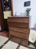 雅依格全實(shí)木五斗柜北美黑胡桃木客廳臥室儲物柜收納柜北歐輕奢斗柜 五斗柜木質(zhì)滑軌（出口專(zhuān)用） 曬單實(shí)拍圖