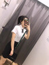 源菲埡職業(yè)套裝女夏季短袖襯衫氣質(zhì)經(jīng)理工裝正裝酒店前臺收銀接待工作服 白色襯衫 L 曬單實拍圖