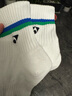 尤尼克斯羽毛球防滑運動(dòng)專(zhuān)業(yè)毛巾底加厚吸汗短襪子訓練 3雙裝-女-245134BCR-白 曬單實(shí)拍圖