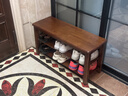 弘星隆全實(shí)木換鞋凳三層門(mén)口可坐穿鞋柜入戶(hù)門(mén)家用鞋架坐凳一體 【翻蓋儲物】胡桃色【二層】 100% 全實(shí)木【 60cm長(cháng) 】 曬單實(shí)拍圖