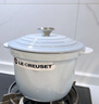 酷彩（Le Creuset）琺瑯鍋法國進(jìn)口鑄鐵燜煮鍋湯鍋燉鍋煮粥多功能家用大號20cm水晶藍 曬單實(shí)拍圖