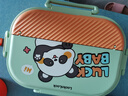 樂(lè )扣樂(lè )扣小學(xué)生飯盒316L不銹鋼餐具兒童便當盒分格注水保溫飯盒食堂打飯盒 曬單實(shí)拍圖