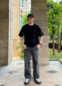 Calvin KleinJeans【復(fù)刻90系列】25春夏男士ck美式復(fù)古直筒牛仔褲4RB702G W0J-牛仔灰 31 曬單實拍圖