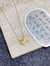 中國珠寶星星黃金項鏈女款足金滿(mǎn)天星吊墜金掛墜教師節禮物生日送女友老婆 足金星星吊墜+品牌禮盒 金重約1.1g，贈S925銀鏈 曬單實(shí)拍圖