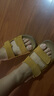 他她（TATA）復(fù)古勃肯鞋女夏季新款厚底沙灘鞋外穿拖鞋涼鞋男女同款 黃棕（拖鞋款） 37 曬單實(shí)拍圖