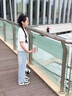 迪士尼女童闊腿牛仔褲夏季薄款2025新款夏裝大童褲子兒童防蚊褲9-14歲 7220藍色【夏季薄款】 150 cm 曬單實(shí)拍圖