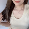 法蔻（farcoko）品牌小水滴項鏈女人魚之淚高級感鎖骨鏈時尚飾品生日禮物送女友 小水滴項鏈 -【精美高檔禮盒】 曬單實拍圖