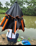 simago喜曼多釣魚傘遮陽(yáng)傘防暴雨防紫外線防曬防風(fēng)萬向釣傘 黑膠傘1.8米 曬單實(shí)拍圖
