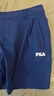 FILA 楊冪同款|斐樂官方女裝梭織短褲2025夏季新款時尚簡約休閑三分褲 燈塔藍-BU L 170/70A/L 曬單實拍圖