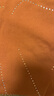 玖姿·安娜蔻休閑簡約微闊版型燙鉆寬松圓領(lǐng)短袖T恤女2024夏款 南瓜色 M 曬單實拍圖