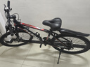 鳳凰（Phoenix） 山地自行車(chē)成年人男士女士學(xué)生變速減震油剎線(xiàn)剎山地車(chē)自行車(chē) 黑紅/鋁合金車(chē)架/藍圖定位 26寸（身高160-180左右） 27速數字指撥/默認線(xiàn)碟可改油碟 曬單實(shí)拍圖