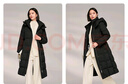 波司登（BOSIDENG）羽絨服鵝絨女款長(cháng)款脫卸帽冬新國標90絨商場(chǎng)同款修身外套 黑色8056 XL 175/96A 體重約130-140斤 曬單實(shí)拍圖