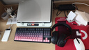 惠普（HP）GT87機械鍵盤(pán)無(wú)線(xiàn)有線(xiàn)藍牙三模gasket客制化 男女生高顏值側刻電競游戲辦公鍵盤(pán) 黑莓粉星矢軸 曬單實(shí)拍圖