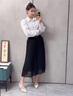 GIOIO裙褲女雪紡闊腿褲2025新品夏季薄款小個子顯瘦垂感七分褲寬松馬褲 卡其色 3XL 曬單實拍圖