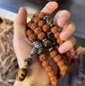 蔓笙小金剛菩提手串男士108顆盤玩普提佛珠項鏈菩提子文玩手鏈把件 霸氣雙龍金剛菩提108顆 曬單實拍圖