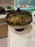 沃德百惠（WORTHBUY）水果盤家用客廳茶幾零食擺放盤高腳可瀝水堅果干果盤子 鉆石帶蓋 曬單實拍圖