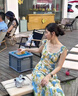 堤姆斯碎花多巴胺掐腰連衣裙小飛袖遮手臂夏季云南旅游穿搭女裝絕美小裙 M 曬單實(shí)拍圖