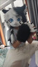奇優(yōu)寶超萌福瑞2成品獸裝手彩色獸爪cosplay手套貓娘指甲吱吱小貓爪手套 白色粉墊無(wú)指甲嘰嘰叫 一只 曬單實(shí)拍圖