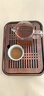 臣適茶盤(pán)家用托盤(pán)功夫茶具套裝2025新款茶海竹實(shí)木客廳儲水干泡小茶臺 黑檀色【福和小號27*20*5】茶盤(pán) 曬單實(shí)拍圖