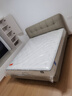 喜臨門(mén)真皮雙人床主臥奶油風(fēng)極簡(jiǎn)家具實(shí)木腳排骨架床綿綿[床架] 乳白+白騎士plus床墊 1.8*2米 曬單實(shí)拍圖