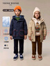 Teenie Weenie Kids小熊童裝24秋款男童經(jīng)典三防刺繡派克羽絨服 藏青色 160cm 曬單實(shí)拍圖