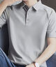 阿迪達(dá)斯 （adidas）POLO衫男裝夏季快干透氣舒適戶外運(yùn)動休閑短袖KB5977 淺灰 L 曬單實(shí)拍圖
