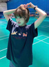 棉致美式純棉印花短袖t恤女2025夏季潮流百搭寬松五分袖休閑體恤上衣 55774藏青色【高品質(zhì)20.5】 L 120-140斤 曬單實(shí)拍圖
