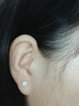七度（SEVEN DEGREE）925銀耳釘女養(yǎng)耳洞耳釘四爪仿真鉆防掉落睡覺免摘耳骨釘輕奢大氣 曬單實拍圖
