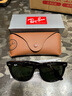 雷朋（RayBan）徒步旅行者男女款太陽(yáng)鏡方形鏡框眼鏡顯臉小修顏墨鏡0RB2140F 曬單實(shí)拍圖
