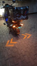 火焰光 FLAME LIGHT電動車摩托車七彩轉(zhuǎn)向燈加裝后尾燈電摩尾燈動態(tài)投影燈改裝接線 菱形【轉(zhuǎn)向+投影燈+行車燈】一對 曬單實拍圖