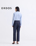 ERDOS 25春夏新品漢麻牛仔九分褲時尚女褲休閑褲 經(jīng)典藍 2XL 175/80A 曬單實拍圖