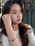 喜?？蛋姿执钫钒臀魉宙満Ｋ{寶黑曜石轉(zhuǎn)運珠串珠禮物配飾 【黑曜石/約10mm】海藍寶手串 曬單實拍圖