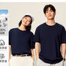 SPAO210g純棉圓領短款短袖T恤男女同款夏季新款舒適上衣SPDX25SD01XY 藏青 #純色 L 曬單實拍圖