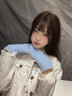 BIBK日本小糖豆毛絨手套可愛彩色冬季加絨保暖防寒露指可觸屏手套女 白色 曬單實(shí)拍圖