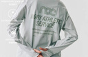 NORYBRAND 24FW【紅品】戶(hù)外功能性速干衣結構運動(dòng)印花長(cháng)袖休閑T恤打底衫 青綠色 M 曬單實(shí)拍圖