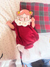 G.DUCKKIDS小黃鴨嬰兒包屁衣春秋長(zhǎng)袖新生兒連體衣女寶寶公主滿月周歲哈衣 酒紅色夏款 加襪子 66cm 尺碼建議0-3個(gè)月8-12斤 曬單實(shí)拍圖