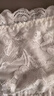 北極絨 Bejirog 內(nèi)衣女夏防走光小胸聚攏蕾絲防滑透氣薄款隱形無肩帶內(nèi)搭裹胸抹胸 白色 L-XL 曬單實拍圖