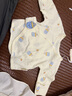 布昔熊【2件裝】新生嬰兒兒0-3月半背衣四季純棉上衣初生嬰兒寶寶長(zhǎng)袖衣 四季款-2件裝（小企鵝+小奶瓶） 52 （0-1個(gè)月9斤以內(nèi)） 曬單實(shí)拍圖