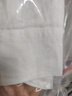 初棉法式全亞麻長袖襯衫女25春新品法國麻翻領(lǐng)口袋襯衣寬松上衣 奶昔白 M 曬單實拍圖