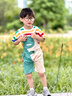 迪士尼寶寶嬰兒衣服夏季裝套裝新款男寶寶可愛(ài)超萌恐龍T恤背帶短褲兩件套 藍色90 建議80-90cm1歲半-2歲cm 曬單實(shí)拍圖
