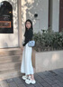ECAC厚底洞洞鞋女款2024新款防滑防臭沙灘增高踩屎感eva涼拖鞋夏外穿 白粉【閃鉆小棕熊】 36-37 36-37（標(biāo)準(zhǔn)碼） 曬單實拍圖