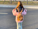 駱駝（CAMEL）【小太陽】戶外羽絨服秋冬新款男女加厚保暖羽絨服面包服防潑水 白玉粉/幻影黑，男女同款，163 L 曬單實(shí)拍圖