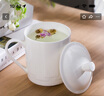 LICHEN 陶瓷茶杯純白景德鎮會(huì )議辦公杯商務(wù)會(huì )議杯子 骨瓷大號帶蓋水杯 豎條景式杯 曬單實(shí)拍圖
