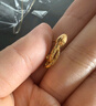 周大福蛇年生肖靈蛇足金耳釘女黃金耳飾(工費:520計價)EOF1286 足金 約3.35g 曬單實拍圖
