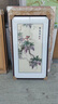 漢宮蘇繡掛畫手工刺繡花鳥新中式客廳玄關(guān)走廊樓梯口入戶門豎版裝飾畫 紫氣東來【外框75*130】 畫芯50*100cm 曬單實拍圖