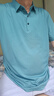 皮爾卡丹（pierre cardin）國際男裝 桑蠶絲短袖T恤男夏季新款中年高端寬松大碼無痕抗皺上衣 綠色 2XL 曬單實拍圖